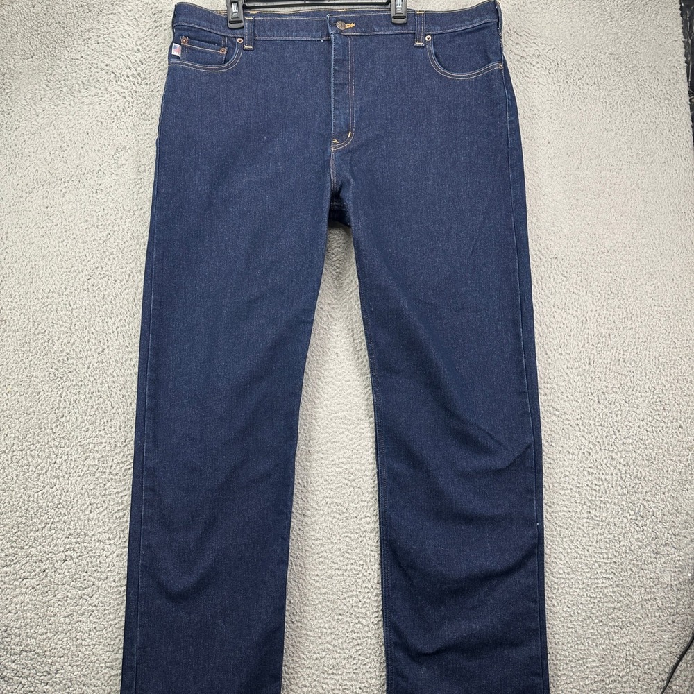All American Clothing Co. Mens Straight Jeans 42X34 Blue 5 Pocket Denim‎ Pants